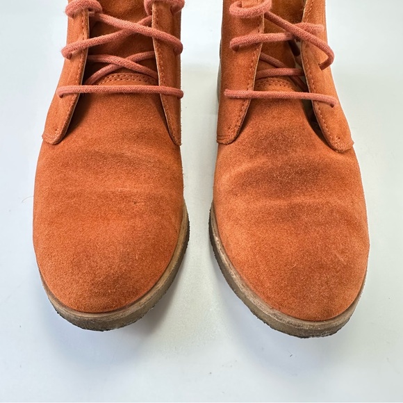Clarks Originals Ginger suede desert boots Womens Size 8M crepe sole lace up - Picture 2 of 13
